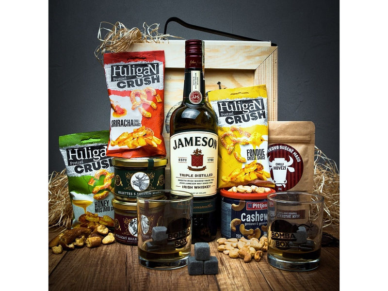 Dárková bedna s páčidlem pro muže Jameson Irish Whiskey Celá ČR