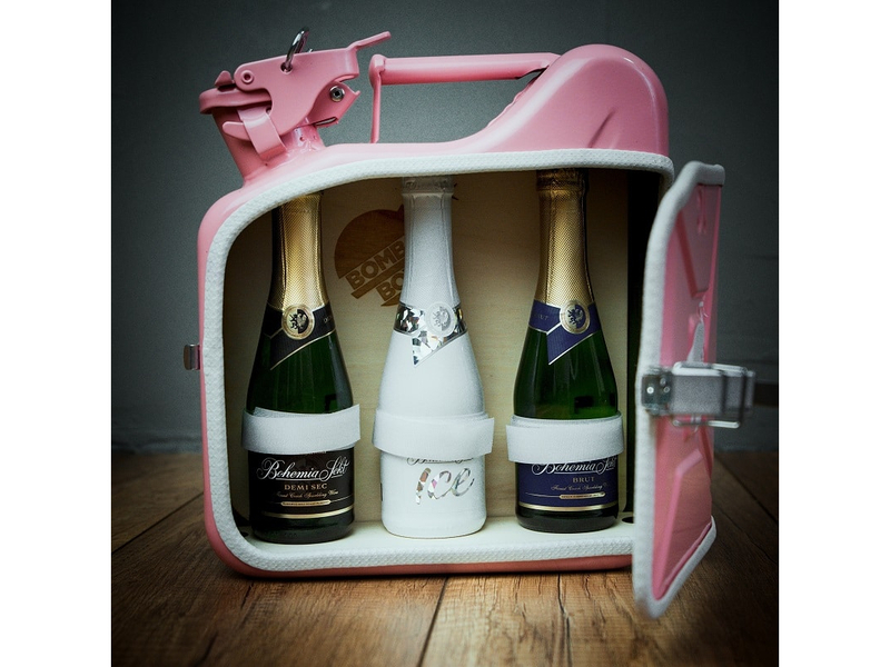 Mini kanystr bar set šumivých vín Bohemia Sekt Celá ČR