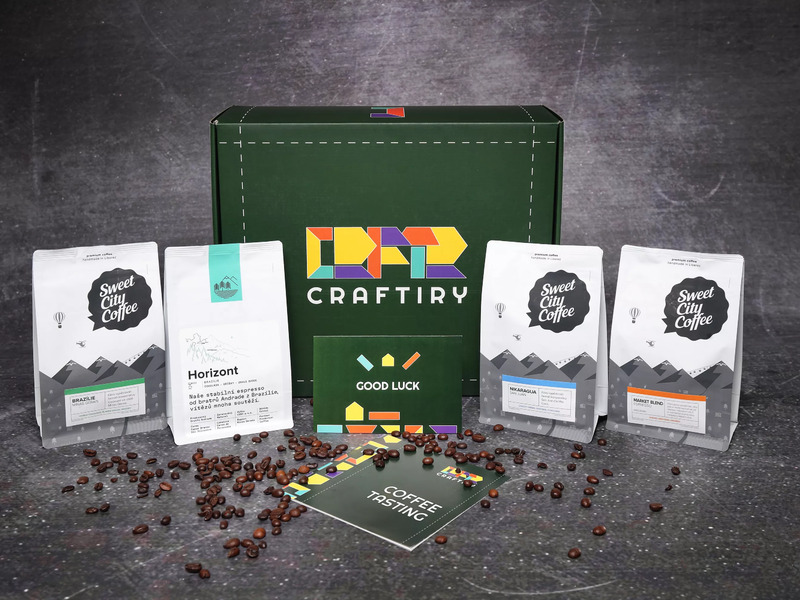 Craftiry: Domácí degustace 4 druhů káv + návod