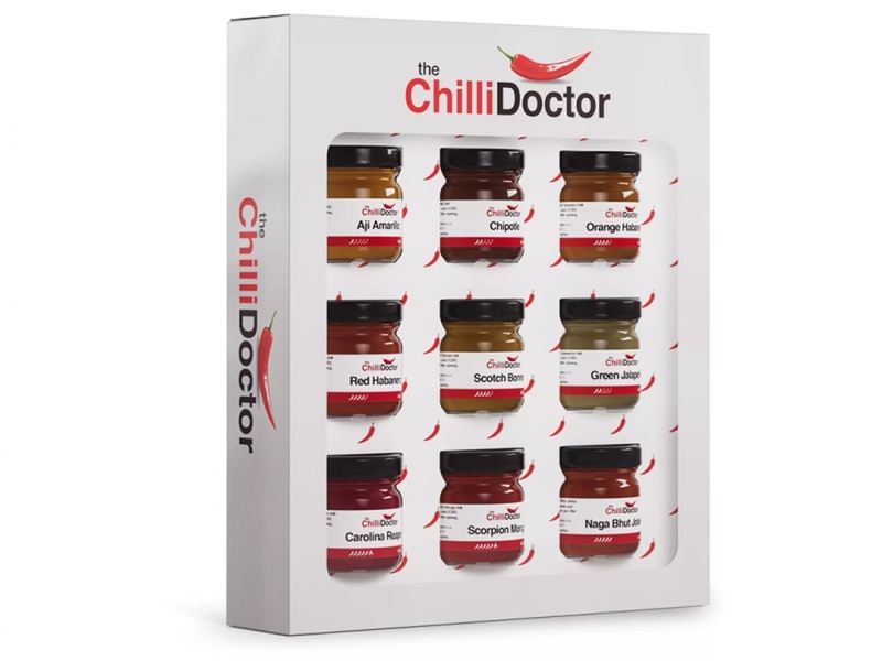 Degustační set chilli: 9 chilli mash omáček