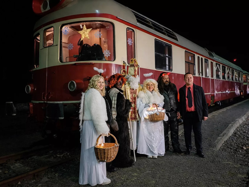 Mikulášská jízda zvláštním vlakem z Prahy