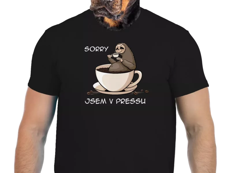 Vtipné tričko Bastard: V pressu  (Velikost 3XL)