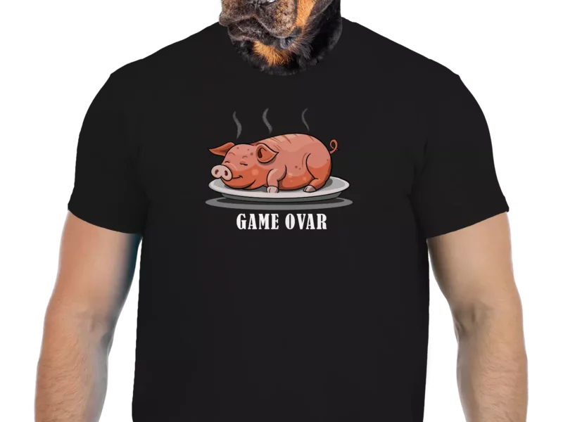 Vtipné tričko Bastard: Game ovar  (Velikost S)