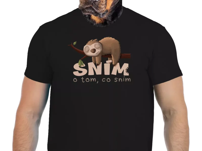 Vtipné tričko Bastard: Sním o tom, co sním  (Velikost XL)