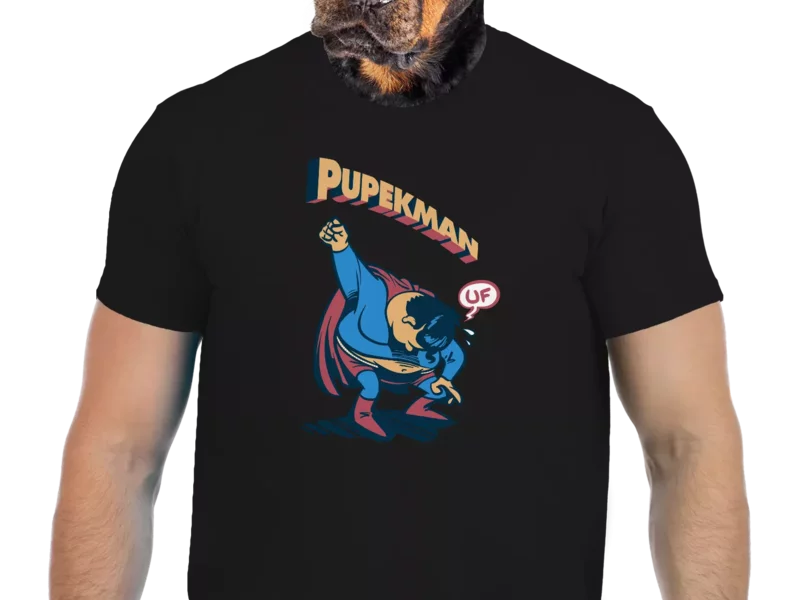 Vtipné tričko Bastard: Pupekman  (Velikost M)
