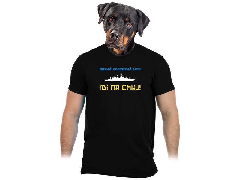 Vtipné pánské tričko Bastard: Ukrajina  (Velikost 2XL)