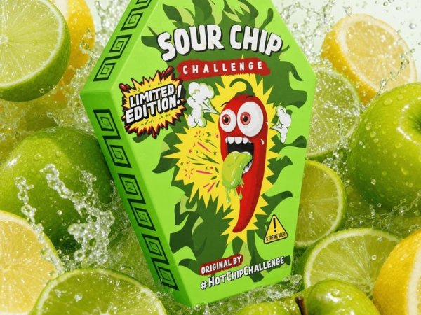 Nejkyselejší bonbon Sour Chip
