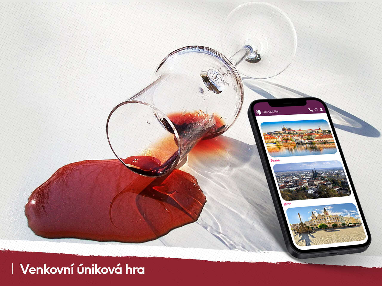 Tour de Wine - úniková hra po kapkách zločinu v Pardubicích až pro 6 hráčů