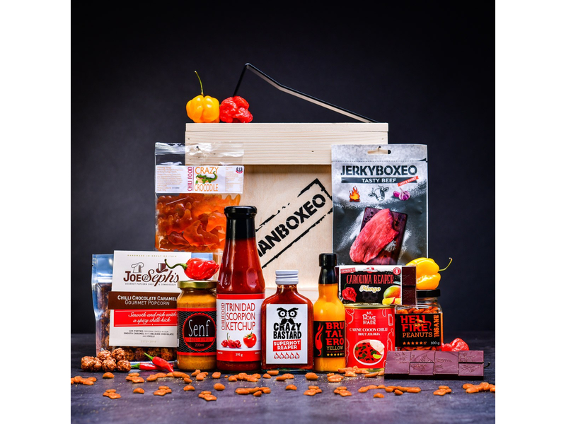 Originální dárková bedna s chilli: extra pálivá