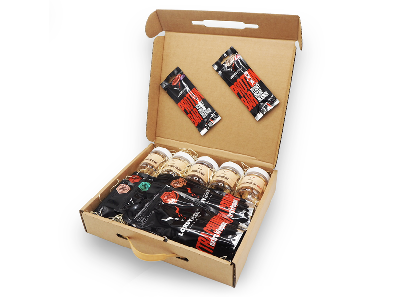 Degustační box se sušeným masem a oříšky