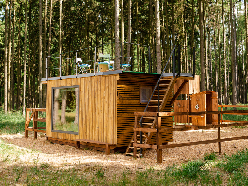 Tiny house: Ubytování v přírodě v oboře Kněžičky