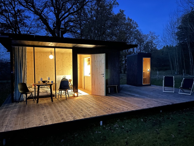 Ubytování: Tiny house s vlastní saunou